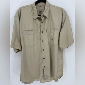 One Way on Safari Men's Short Sleeve Button Up Shirt